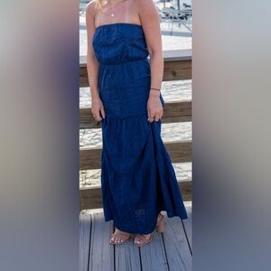 Strapless old navy eyelet dress